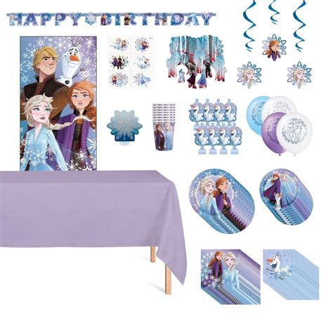 Disney Frozen Standard Birthday Party Supplies Kit | Party Expert
