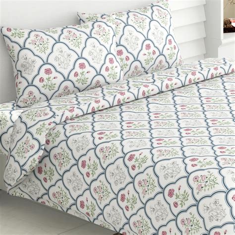 haus & kinder King Size Bedsheet with 2 Pillow Covers, 186 TC Cotton ...