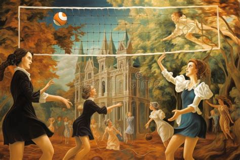 Aften and River engaged in a game of strip volleyball game