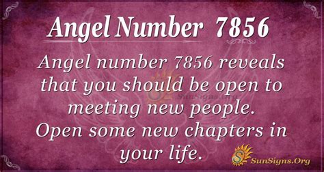 Angel Number 7856 Meaning - Relating Well With People - SunSigns.Org