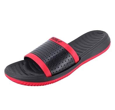 Buy Flite Men's Slippers, Red Black, 8 Uk, FL2013GRDBK0008 at Amazon.in