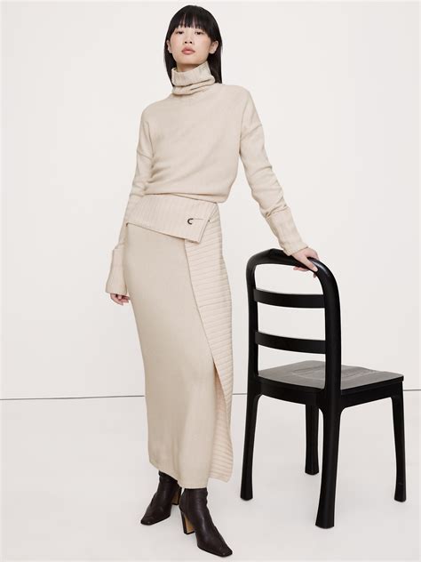 Merino-Cotton Maxi Sweater Dress | Banana Republic