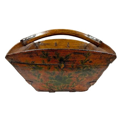 19th Century Antique Chinese Wooden Rice Measure Bucket, Dou For Sale at 1stDibs | antique ...