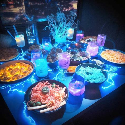 Black Light Party Food Ideas Glowing Party For Kids