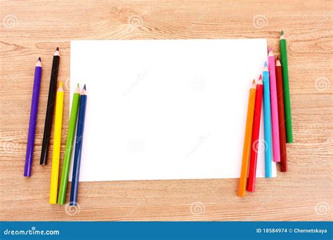 Paper and pencils stock photo. Image of occupation, notepad - 18584974
