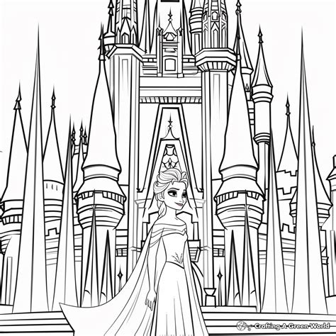 Queen Elsa Frozen Coloring Pages - Free & Printable!
