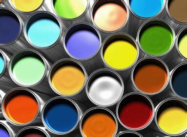 五颜六色的油漆罐集高清摄影大图-千库网