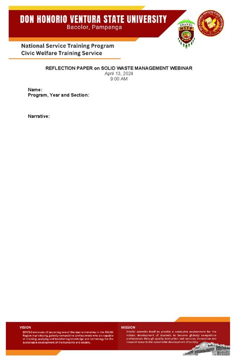 Reflection Paper Format Example 的图像结果