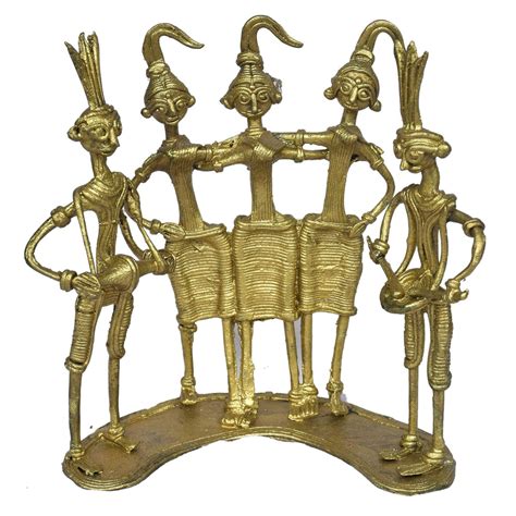 Dokra Dance Troop Brass Figurine — TVAMI