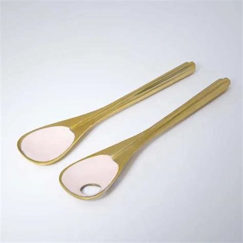 Buy Pink Metal And Enamel Fusion Salad Set Of 2 – ellementry