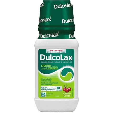 Dulcolax Liquid Laxative for Gentle Constipation Relief, Cherry Flavor, 354mL for Ages 2+ - CTC ...