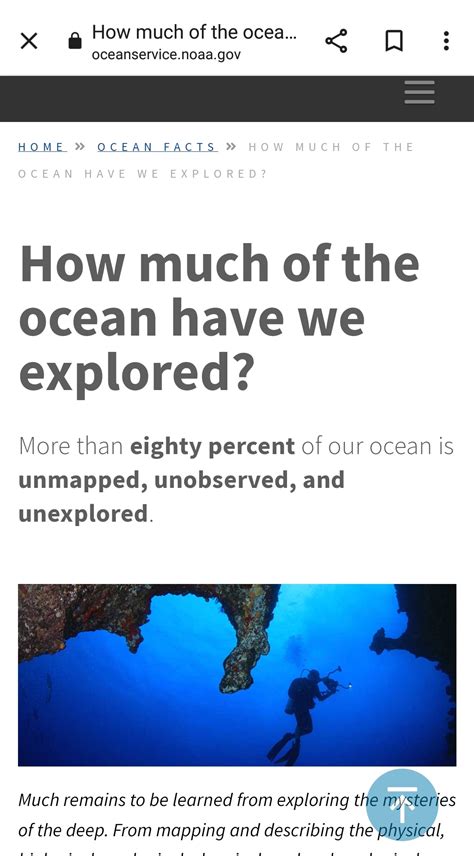 Is that true that only 20 percentage of the oceans are explored ? : r/oceanography