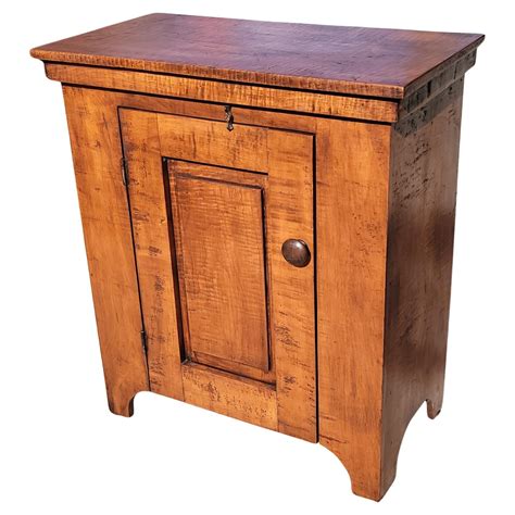 19thc Birdseye Maple Small Floor Cabinet at 1stDibs
