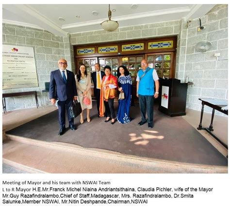 The visit of H.E. Mr. Naina Andriantsitohaina, the Mayor of the Urban ...
