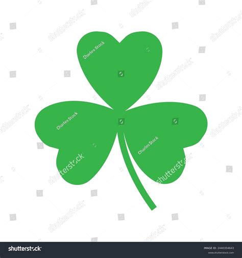 Good Luck Four Leaf Clover Flat Stock Vector (Royalty Free) 2440354643 ...