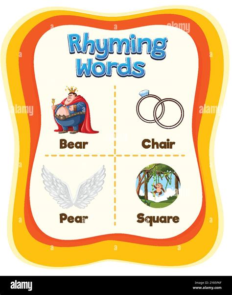 Illustration of words that rhyme with bear Stock Vector Image & Art - Alamy