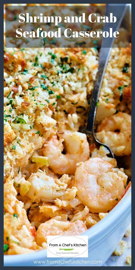 Creamy Shrimp and Crab Seafood Casserole with rice has a Southern flair ...