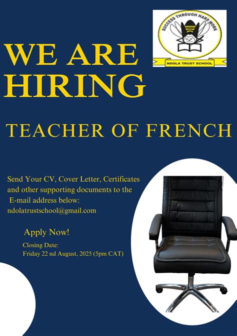 FRENCH TEACHER – Ndola Trust School