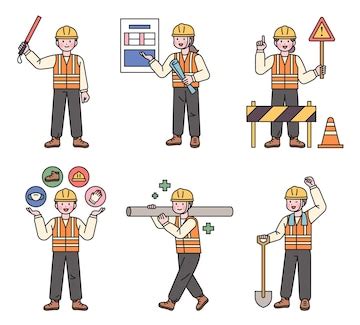 Construction site workers explaining safety rules they are working with ...