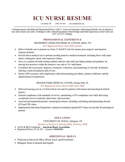 Oncology Nurse Resume Examples & 33 Skills to List