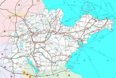 山东政区交通地图-最新山东政区交通地图下载-江西地图网