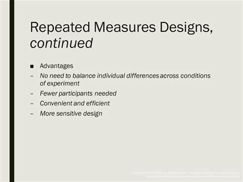 SOLUTION: 8 repeated measures designs - Studypool