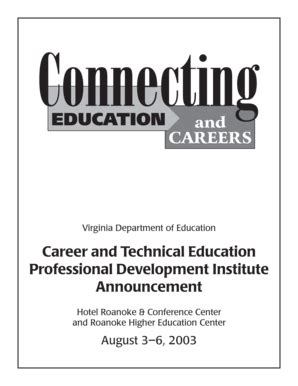 Fillable Online doe virginia Career and Technical Education ...