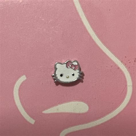 Hello kitty nose piercing, 0.81 mm, stainless steal,... - Depop