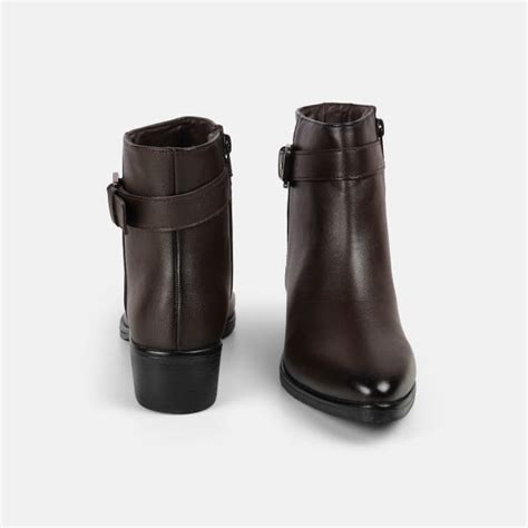 Buy Mochi Women Brown Party Boots Online | SKU: 31-69-12-36 – Mochi Shoes