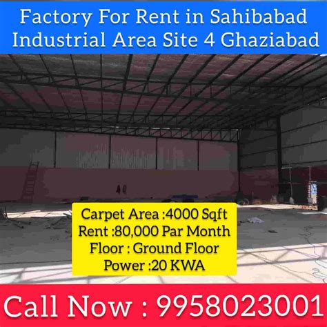 Factory for Rent in Sahibabad Industrial Area Site 4 Ghaziabad ...