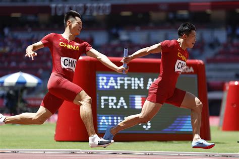 中国队获得男子4×100米接力赛第四名 - 原创 - 海外网