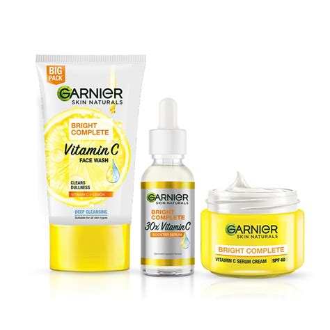 Garnier Vitamin C Regime Pack (Bright Complete Brightening Facewash ...