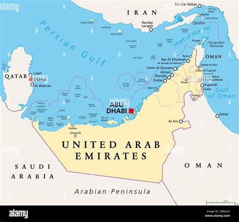 Uae Political Map
