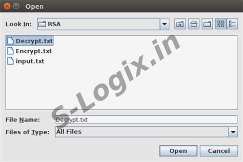 RSA Algorithm based encrypt and decrypt the Text File using Java | S-Logix