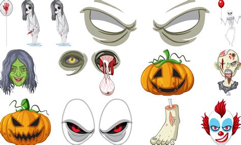 Scary Halloween Characters Drawings