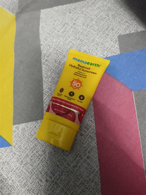 Mamaearth Beetroot Hydraful Sunscreen With Hyaluronic Acid - 50 g |SPF ...