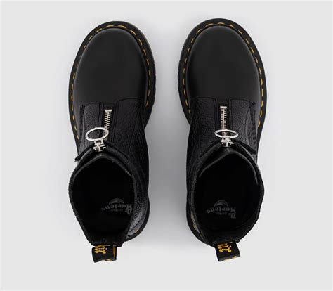 Dr. Martens 1460 Front Zip Boots Black - Women's Ankle Boots