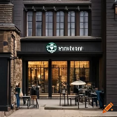 Exterior of a starbucks coffee shop on Craiyon