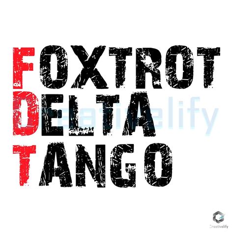 Retro Vintage Foxtrot Delta Tango Antitrump Svg Design - CreativeLify