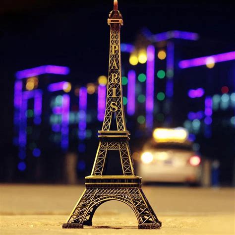 Happyclick Antique Finish 3D Metal Paris Eiffel Tower Metal Craft ...