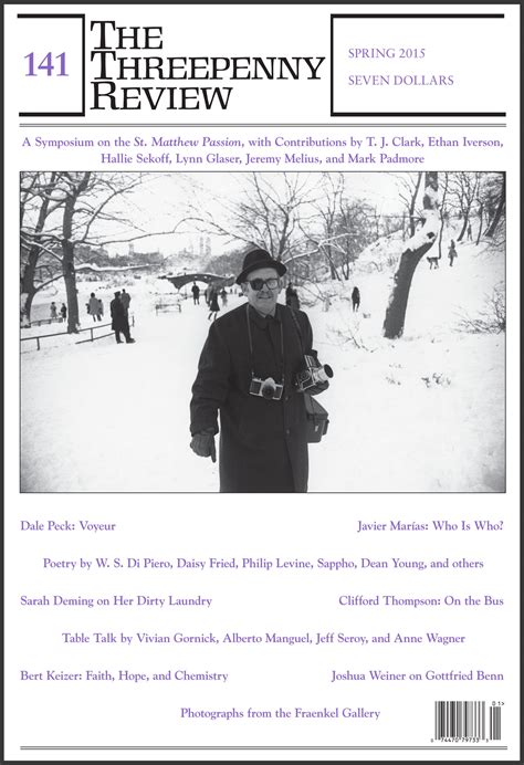 THE THREEPENNY REVIEW: Spring 2015 — 0s&1s Reads | literary playground