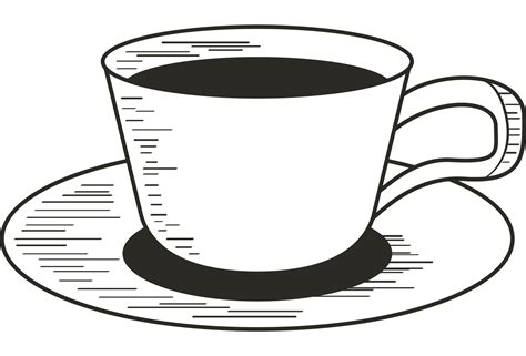 estilo de dibujo de taza de café 24085484 PNG