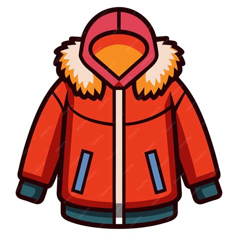 Winter jacket clipart cartoon style vector illustration | Premium AI ...