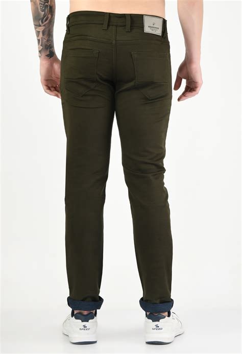 Buy Men's Solid Cotton Straight Fit Casual Pant | Squirehood – SQUIREHOOD