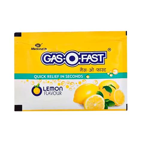 Gas O Fast Sachets - Lemon Flavour 5gm