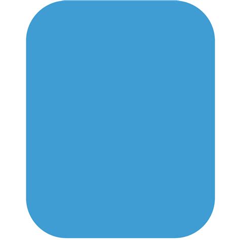 Blue Rounded Rectangle Transparent Background Design Element - Free ...