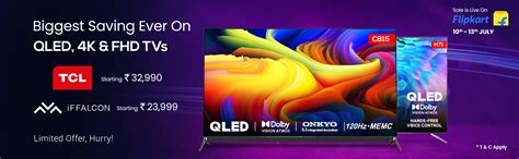 TCL and iFFALCON offers 4K QLED, UHD, FHD and LED TVs at discounts on ...