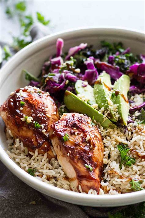 BBQ Chicken Power Bowls - Jar Of Lemons