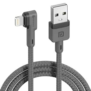 Portronics Konnect L 1.2M Fast Charging 3A 8 Pin USB Cable with Charge ...