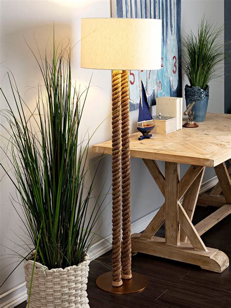 Nautical Rope Floor Lamp - Coastal Lighting